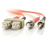 C2G-2m SC-ST 62.5/125 OM1 Duplex Multimode Fiber Optic Cable (TAA Compliant) - Orange