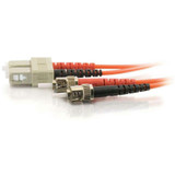 C2G-2m SC-ST 62.5/125 OM1 Duplex Multimode Fiber Optic Cable (TAA Compliant) - Orange