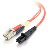 C2G-15m LC-MTRJ 62.5/125 OM1 Duplex Multimode PVC Fiber Optic Cable - Orange