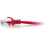 C2G-30ft Cat6 Snagless Unshielded (UTP) Network Patch Cable - Red