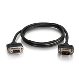 C2G 25ft Serial RS232 DB9 Null Modem Cable with Low Profile Connectors M/F - In-Wall CMG-Rated