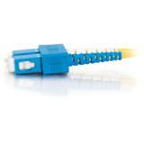 C2G-15m SC-SC 9/125 OS1 Duplex Singlemode Fiber Optic Cable (Plenum-Rated) - Yellow