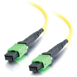 C2G-15m MTP 9/125 OS1 Singlemode LSZH PVC Fiber Optic Assembly Ribbon Cable - Yellow
