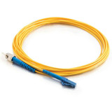 C2G-9m LC-ST 9/125 OS1 Simplex Singlemode Fiber Optic Cable (Plenum-Rated) - Yellow