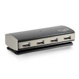 C2G 4-Port USB 2.0 Aluminum Hub for Chromebooks, Laptops, and Desktops