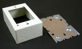 Wiremold V5745 Combination Switch and Receptacle Box Fitting in Ivory