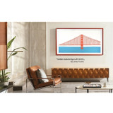 Samsung (2021) 65" The Frame Customizable Bezel - Beveled Brick Red