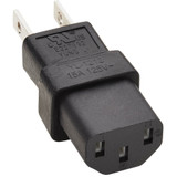 Tripp Lite Computer Power Cord Adapter NEMA 5-15P to C13 15A 125V Black