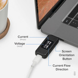 Plugable USB C Power Meter Tester for Monitoring USB-C Connections