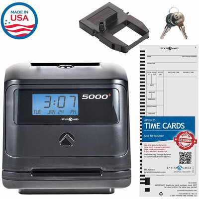 Pyramid Time Systems 5000 Auto Totaling Time Clock