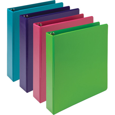 Samsill Earth's Choice Plant-Based Durable 1.5 Inch 3 Ring View Binders - Assorted