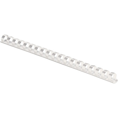 Fellowes Plastic Combs - Round Back 1/2" 90 sheets White 100 pk