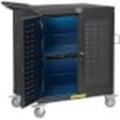 Tripp Lite Safe-IT UV Locking Storage Cart for Mobile Devices and AV Equipment, Black