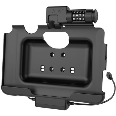 RAM Mounts Skin Combo-Locking Power + Data Dock for Samsung Tab Active Pro