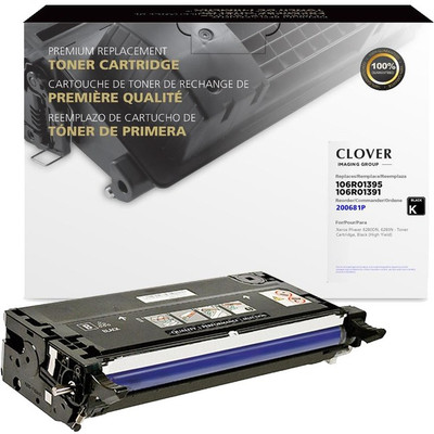 Clover Technologies Remanufactured High Yield Laser Toner Cartridge - Alternative for Xerox 106R01395, 106R01391 - Black - 1 Pack