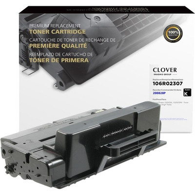 Clover Technologies Remanufactured High Yield Laser Toner Cartridge - Alternative for Xerox (106R02307) - Black Pack