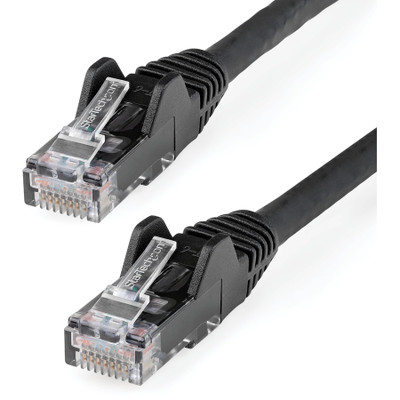 StarTech N6PATCH6INBK 6in CAT6 Ethernet Cable - Black Snagless Gigabit - 100W PoE UTP 650MHz Category 6 Patch Cord UL Certified Wiring/TIA