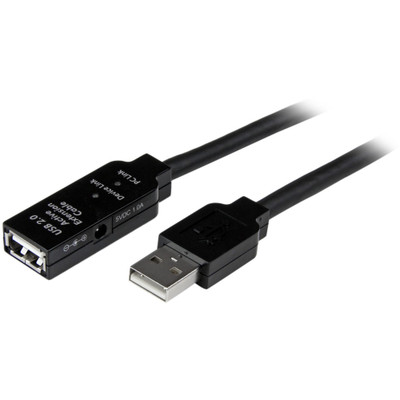 StarTech USB2AAEXT15M 15m USB 2.0 Active Extension Cable - M/F