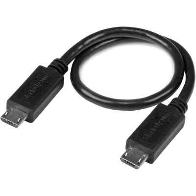 StarTech UUUSBOTG8IN 8in USB OTG Cable - Micro USB to Micro USB - M/M - USB OTG Adapter - 8 inch