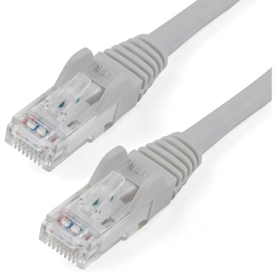 StarTech N6PATCH3GR 3ft CAT6 Ethernet Cable - Gray Snagless Gigabit - 100W PoE UTP 650MHz Category 6 Patch Cord UL Certified Wiring/TIA