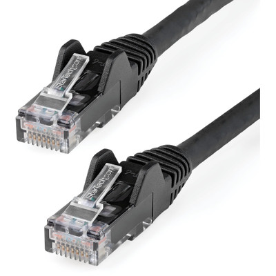 StarTech N6PATCH125BK 125ft CAT6 Ethernet Cable - Black Snagless Gigabit - 100W PoE UTP 650MHz Category 6 Patch Cord UL Certified Wiring/TIA