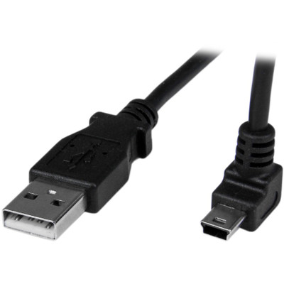 StarTech USBAMB1MU 1m Mini USB Cable - A to Up Angle Mini B