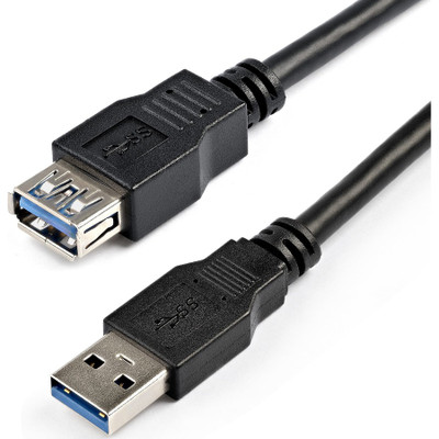 StarTech USB3SEXT2MBK 2m Black SuperSpeed USB 3.0 (5Gbps) Extension Cable A to A - M/F