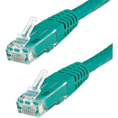 StarTech C6PATCH10GN 10ft CAT6 Ethernet Cable - Green Molded Gigabit - 100W PoE UTP 650MHz - Category 6 Patch Cord UL Certified Wiring/TIA