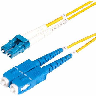 StarTech SMLCSC-OS2-25M 25m (82ft) LC to SC (UPC) OS2 Single Mode Duplex Fiber Optic Cable, 9/125&micro;m, 10G, LSZH Fiber Patch Cord