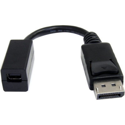 StarTech DP2MDPMF6IN 6in (15cm) DisplayPort to Mini DisplayPort Cable, 4K x 2K Video, DP Male to Mini DP Female Adapter Cable, DP to mDP 1.2