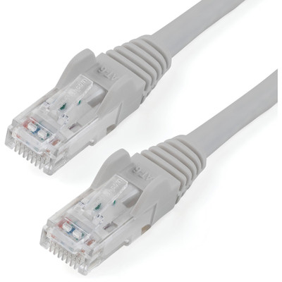 StarTech N6PATCH100GR 100ft CAT6 Ethernet Cable - Gray Snagless Gigabit - 100W PoE UTP 650MHz Category 6 Patch Cord UL Certified Wiring/TIA