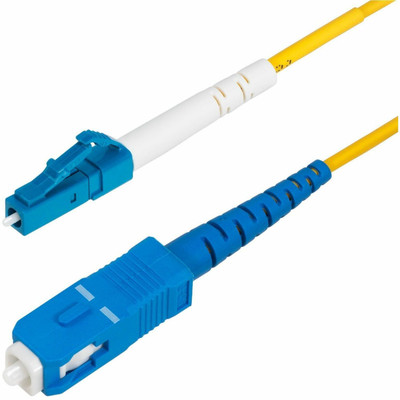StarTech SPSMLCSC-OS2-1M 1m (3.3ft) LC to SC (UPC) OS2 Single Mode Simplex Fiber Optic Cable, 9/125&micro;m, 40G/100G, LSZH Fiber Patch Cord