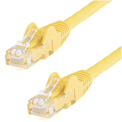 StarTech N6PATCH25YL 25ft CAT6 Ethernet Cable - Yellow Snagless Gigabit - 100W PoE UTP 650MHz Category 6 Patch Cord UL Certified Wiring/TIA