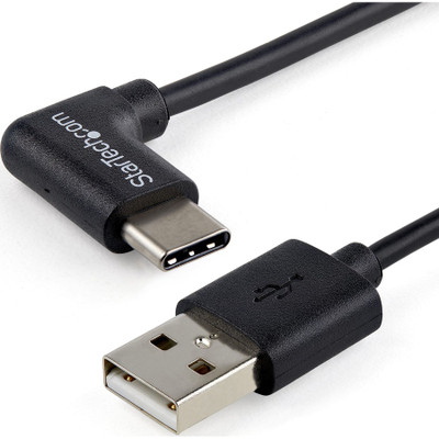 StarTech USB2AC1MR 1m 3ft USB to USB C Cable - Right Angle USB Cable - M/M - USB 2.0 Cable - USB Type C - USB A to USB C Cable