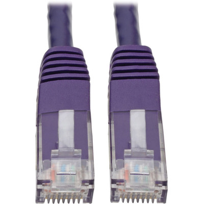 Tripp Lite N200-020-PU Cat6 Gigabit Molded (UTP) Ethernet Cable (RJ45 M/M) PoE Purple 20 ft. (6.09 m)