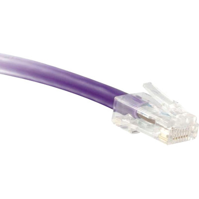 ENET C6-PR-NB-25-ENC Cat6 Purple 25 Foot Non-Booted (No Boot) (UTP) High-Quality Network Patch Cable RJ45 to RJ45 - 25Ft