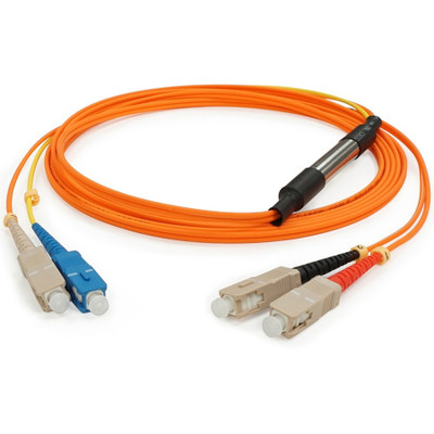 AddOn CAB-GELX-625-1M-AO 1m CAB-GELX-625-1M Compatible SC (Male) to SC (Male) Orange OM1 & OS1 Duplex Fiber Mode Conditioning Cable