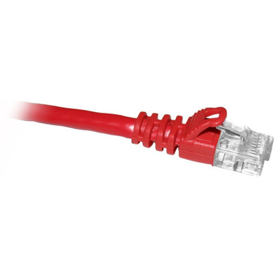 ENET C5E-RD-100-ENC Cat5e Red 100 Foot Patch Cable with Snagless Molded Boot (UTP) High-Quality Network Patch Cable RJ45 to RJ45 - 100Ft