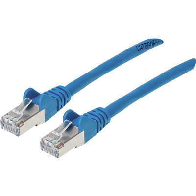 Manhattan 741507 Cat6a S/FTP Patch Cable, 14 ft., Blue