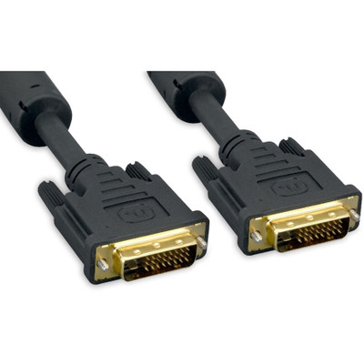 ENET DVIDM2-DL-5M DVI Digital Male to DVI Digital Male Dual Link Cable Black 5 Meter