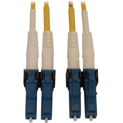 Tripp Lite N370X-08M 400G Duplex Singlemode 9/125 OS2 Switchable Fiber Optic Cable (LC/UPC M/M) LSZH Yellow 8 m (26.2 ft.)