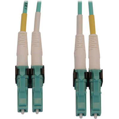 Tripp Lite N820X-05M-OM4 400G Multimode 50/125 OM4 Switchable Fiber Optic Cable (Duplex LC-PC M/M) LSZH Aqua 5 m (16.4 ft.)