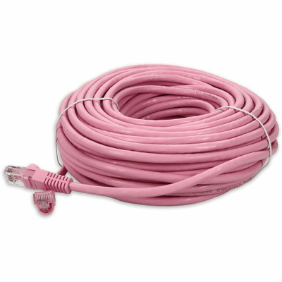 AddOn ADD-100FCAT6-PK 100ft RJ-45 (Male) to RJ-45 (Male) Straight Pink Cat6 UTP PVC Copper Patch Cable