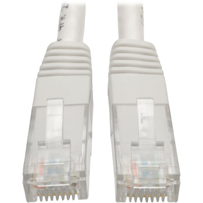 Tripp Lite N200-002-WH Cat6 Gigabit Molded (UTP) Ethernet Cable (RJ45 M/M) PoE White 2 ft. (0.61 m)