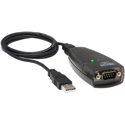 Tripp Lite USA-19HS Keyspan USB to Serial Adapter USB-A Male to DB9 RS232 Male, 3 ft. (0.91 m), TAA