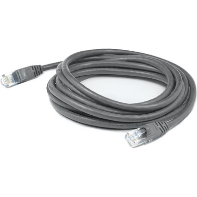 AddOn ADD-3FCAT5E-GY 3ft RJ-45 (Male) to RJ-45 (Male) Straight Gray Cat5e UTP PVC Copper Patch Cable