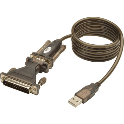 Tripp Lite U209-005-DB25 USB to RS232 Serial Adapter Cable USB-A to DB25 DB9 M/M 5' 5ft