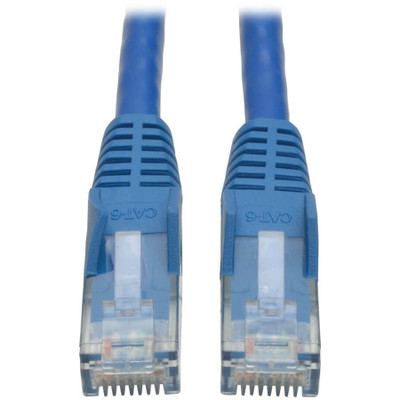 Tripp Lite N201-005-BL50BP Cat6 Gigabit Snagless Molded (UTP) Ethernet Cable (RJ45 M/M) PoE Blue 5 ft. (1.52 m) 50-Piece Bulk Pack