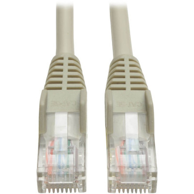 Tripp Lite N001-100-GY Cat5e 350 MHz Snagless Molded (UTP) Ethernet Cable (RJ45 M/M) PoE Gray 100 ft. (30.5 m)