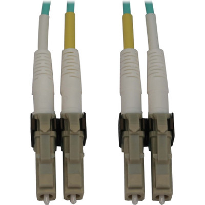 Tripp Lite N820X-05M 400G Multimode 50/125 OM3 Switchable Fiber Optic Cable (Duplex LC-PC M/M) LSZH Aqua 5 m (16.4 ft.)